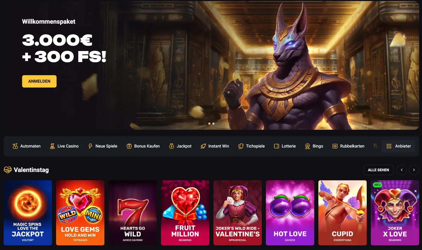 Amonbet Live Casino bonus en live tafels